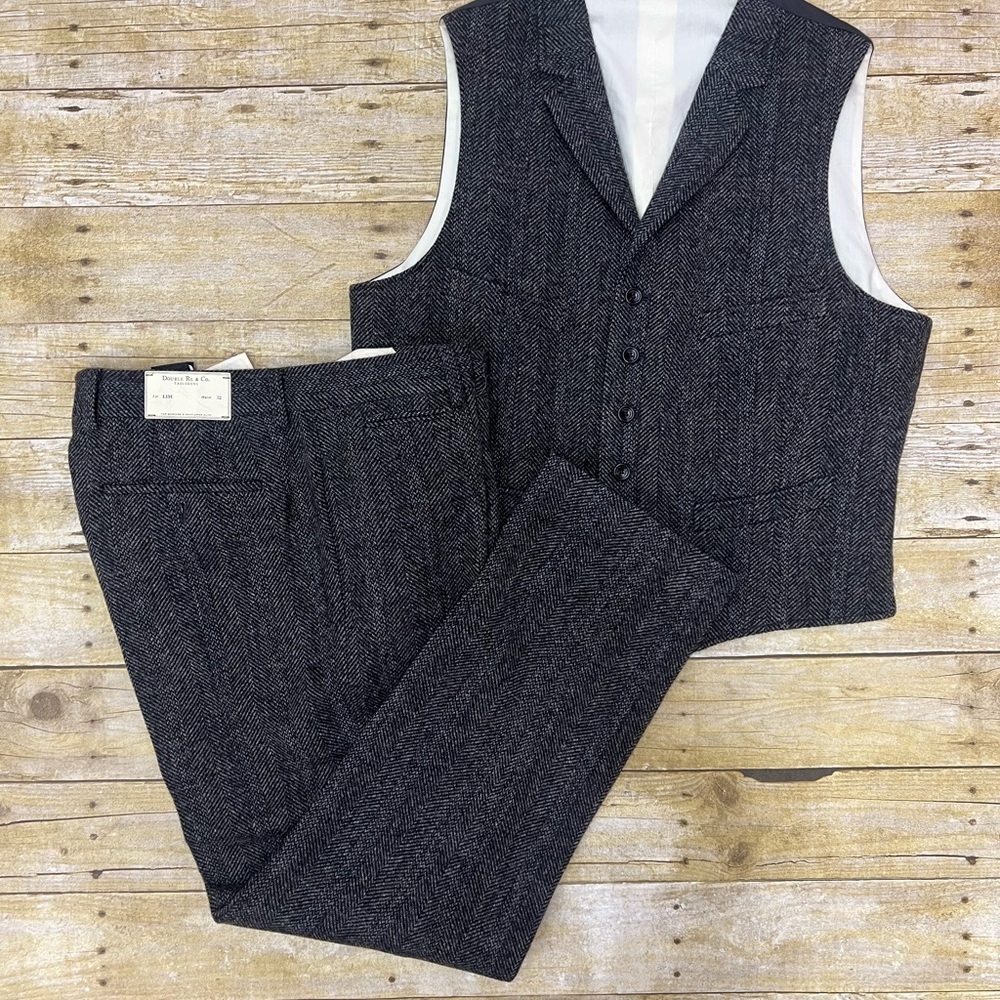 Ralph Lauren Double RL Gray Suit Vest and Pants